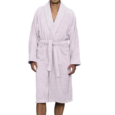 100% Cotton Ultra-Soft Terry Adult Unisex Lightweight Luxury Bathrobe By Blue Nile Mills - Image 7