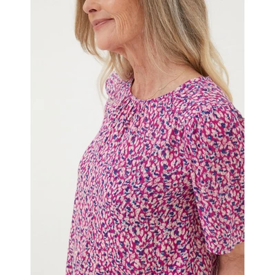 FatFace Womens Lyndy Textured Animal Blouse