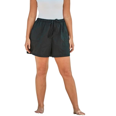 Swim 365 Women’s Plus Size Taslon® Cover Up Bottom With Elastic Waist - Image 3