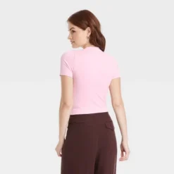 Women's Slim Fit Short Sleeve Seamless Baby T-Shirt - A New Dayâ„¢