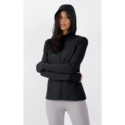 Yogalicious - Women's Slim Fit Hooded Track Jacket