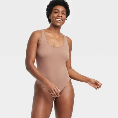 Women's Cotton Stretch Tank Bodysuit - Auden™ - Image 3
