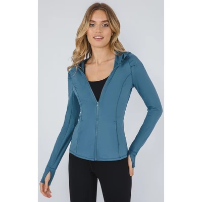 Yogalicious - Women's Slim Fit Hooded Track Jacket - Image 11