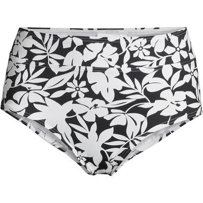 Lands' End Women's Tummy Control High Waisted Bikini Bottoms - Image 7