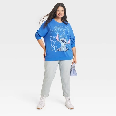 Women's Stitch Cozy Graphic Sweatshirt - Blue - Image 2
