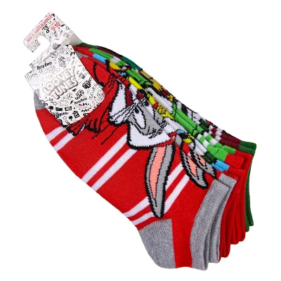 Looney Tunes Characters Striped Mix And Match Adult 5 Pack Ankle Socks Multicoloured - Image 2