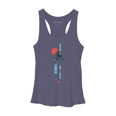 Women's Design By Humans Abstract Nature By Airiestudio Racerback Tank Top - Image 10