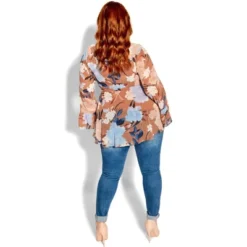 Women's Plus Size Caroline Top - Fudge | CITY CHIC