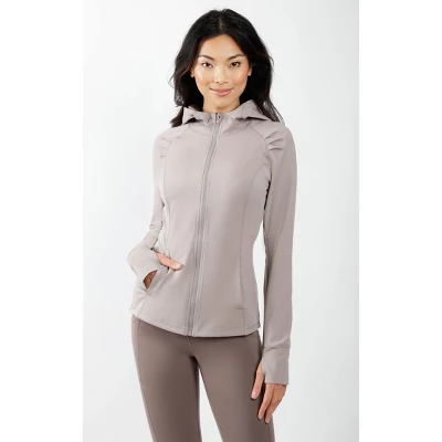 Yogalicious - Women's Slim Fit Hooded Track Jacket - Image 9