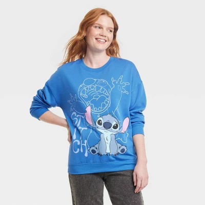 Women's Stitch Cozy Graphic Sweatshirt - Blue - Image 3