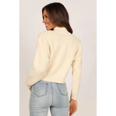 Petal And Pup Womens Mia Textured Shoulder Knit Sweater - Image 5
