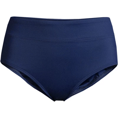 Lands' End Women's Tummy Control High Waisted Bikini Bottoms - Image 3