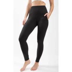 90 Degree By Reflex - Women's Rib Contrast High Waist Side Pocket Ankle Jogger