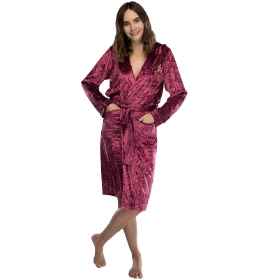 Harry Potter Womens Velvet Robe Hogwarts Houses - Image 4