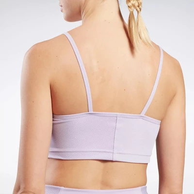 Reebok Yoga Performance Rib Crop Top Womens Athletic T-Shirts - Image 3