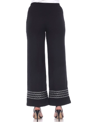 Women's Wide-Leg Pants - White Mark - Image 2