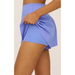 90 Degree By Reflex Womens Woven Crossfire Short With Crossover Waist And Built-in Shorts