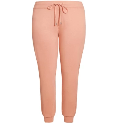 Women's Plus Size Only Lounge Plain Pant - Terracotta | ZIM & ZOE - Image 2